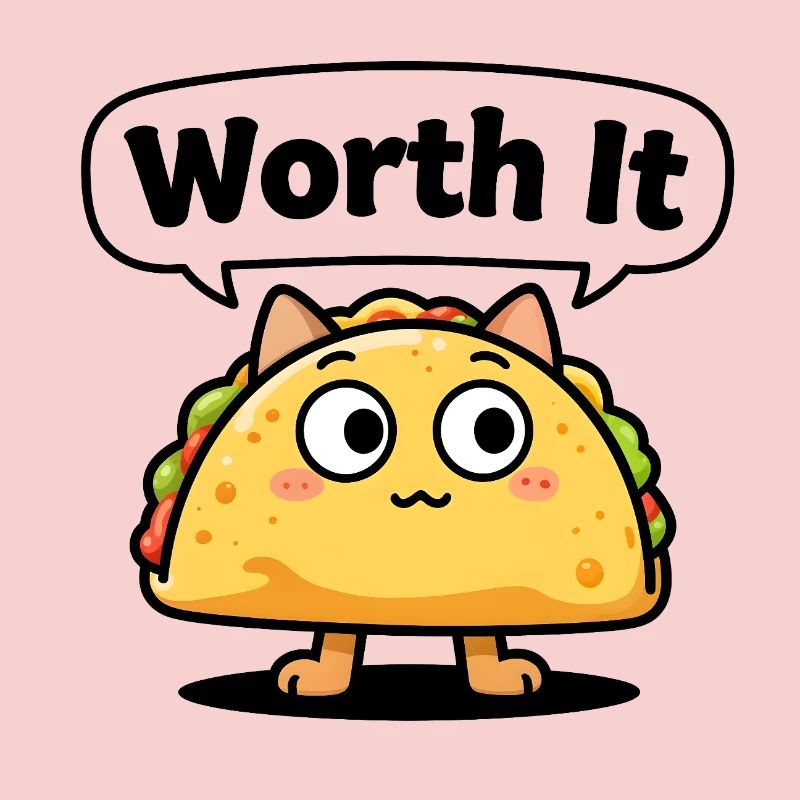 Expressive taco cat – even "Worth It"