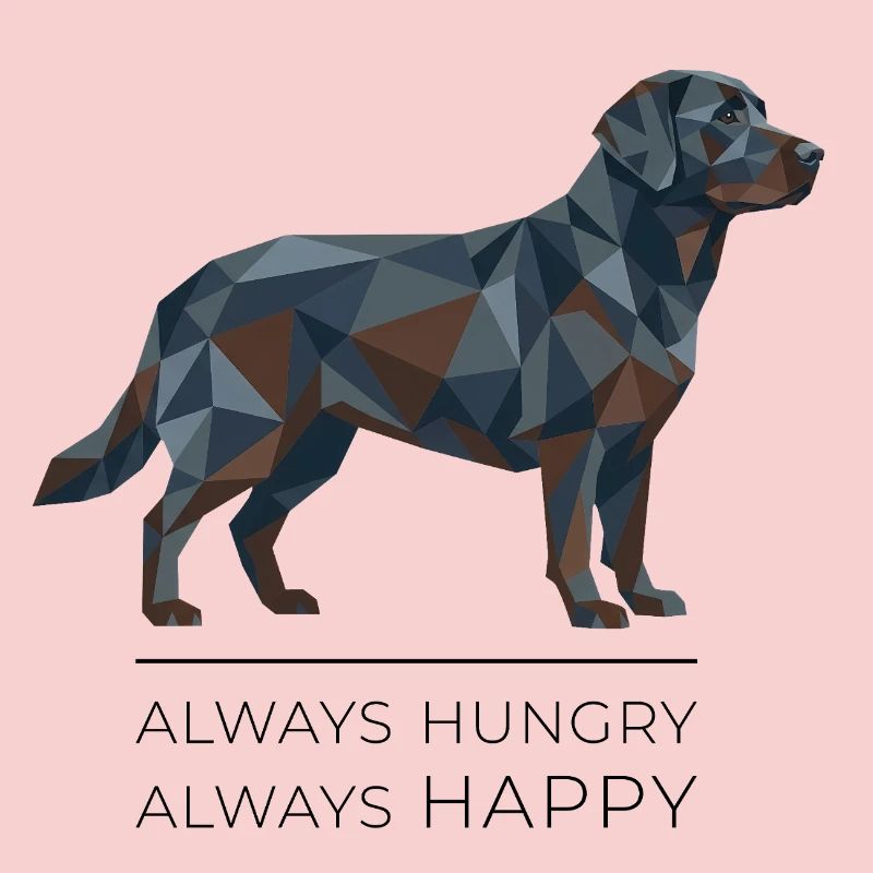 Labrador Low-Poly - Always hungry, always happy