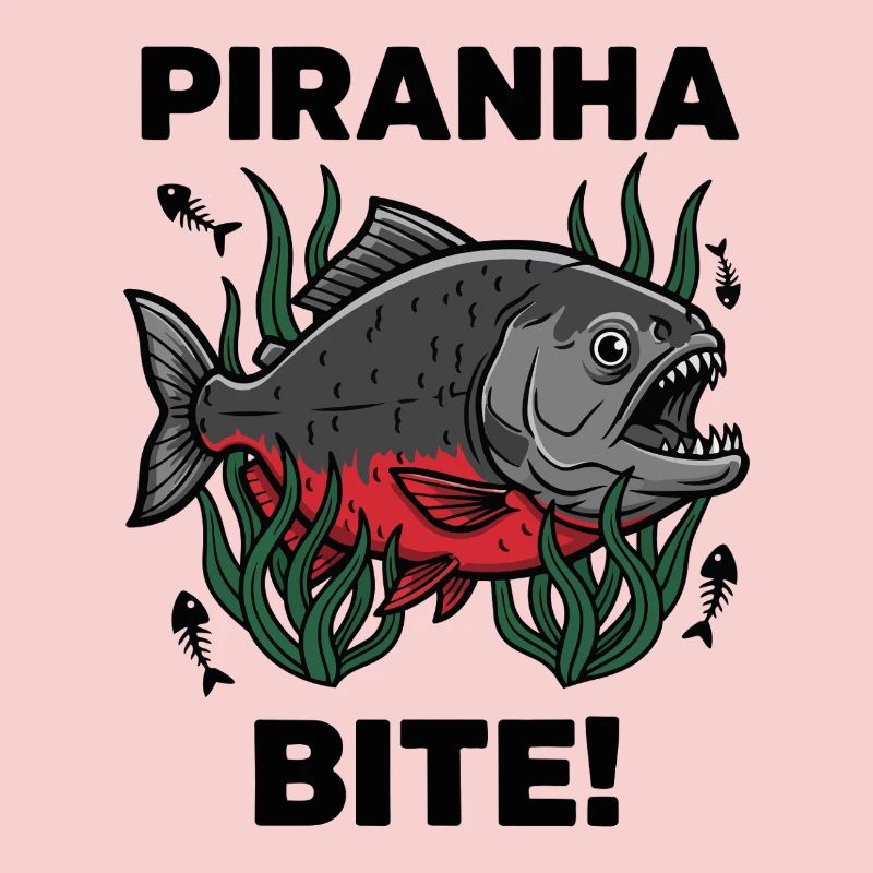 Piranha Rouge Morsure Bite Fish
