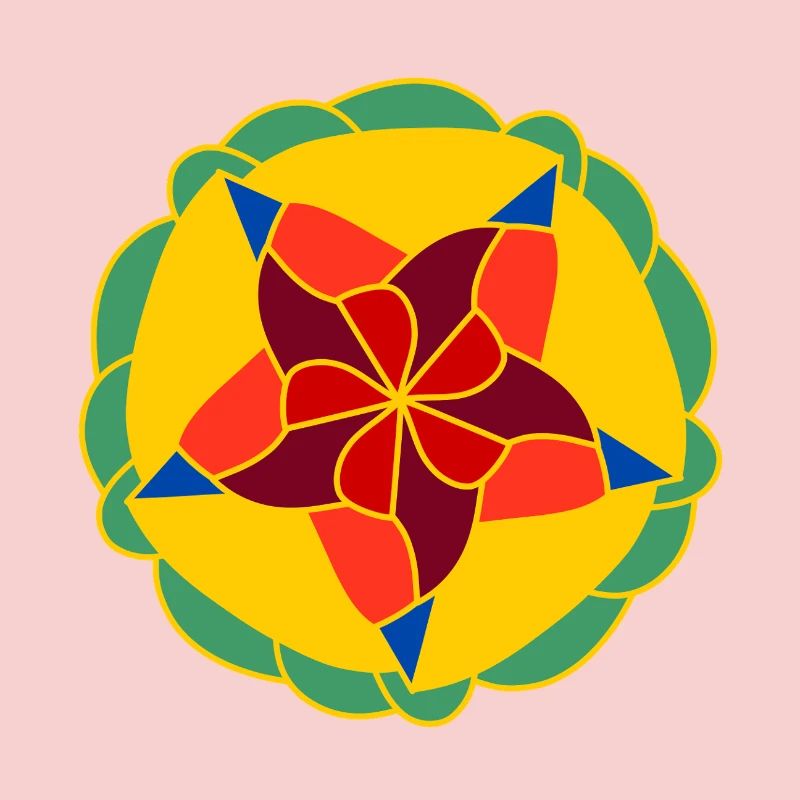 Geometrisch Helles Mandala