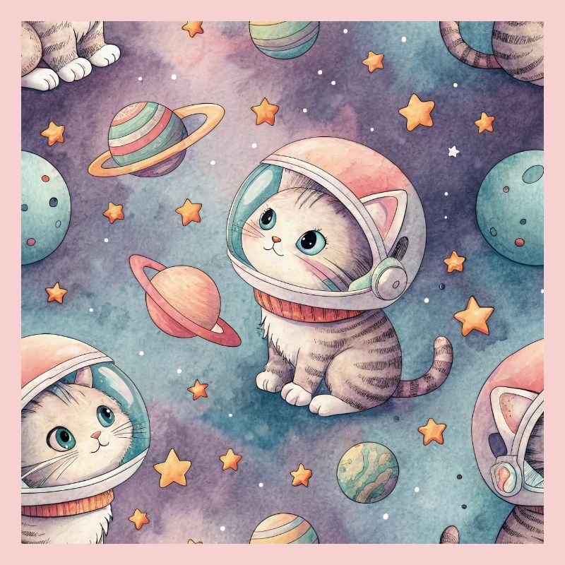 Kosmisches Kätzchen im Orbit