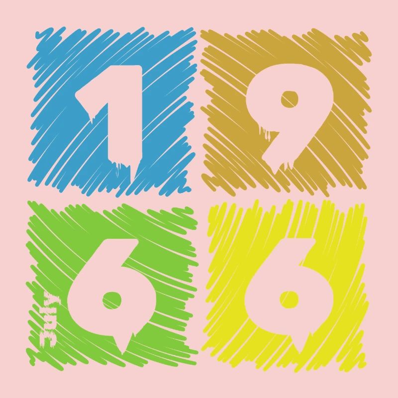 60. Geburtstag Farbige Patches since 07/1966
