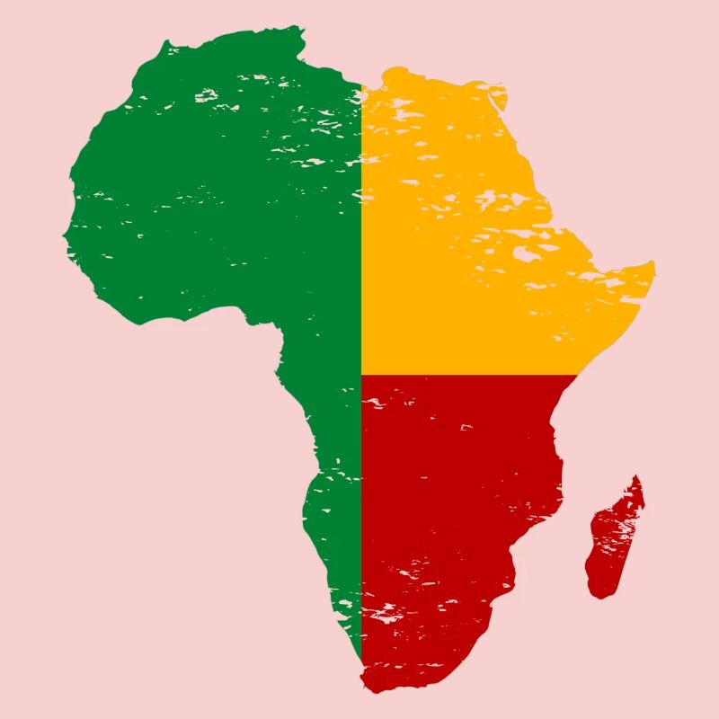 Drapeau du Bénin Afrique utilisé