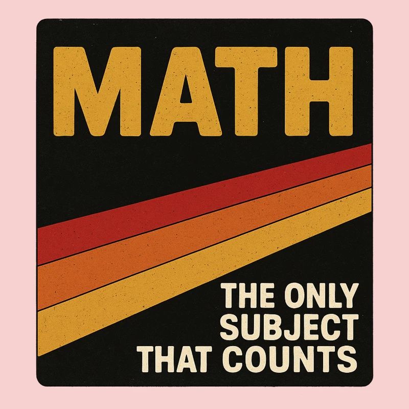 Retro Math Counts Poster