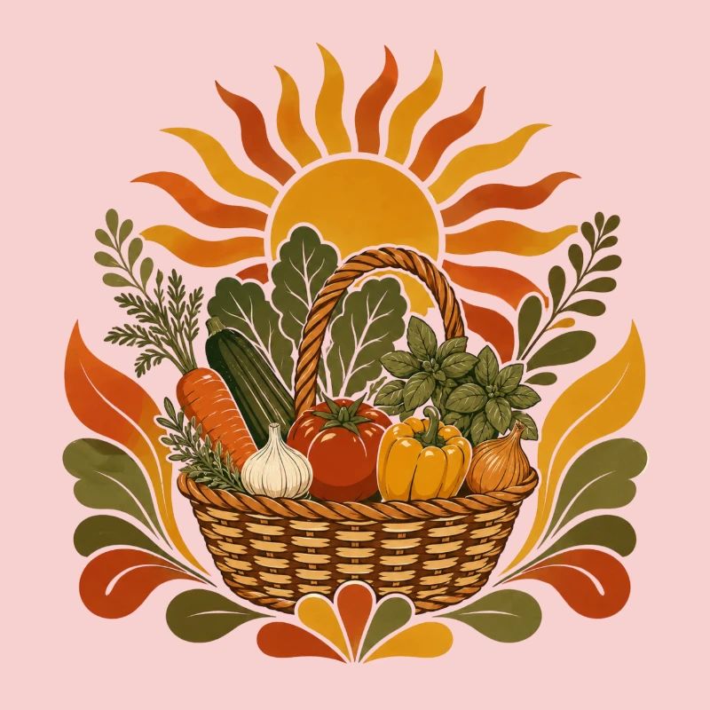 Panier de récolte d’été