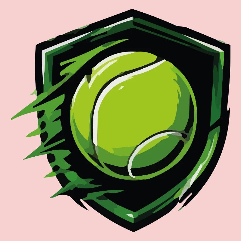 Tennis Shield in Dynamic Style