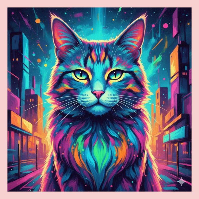 Chat néon
