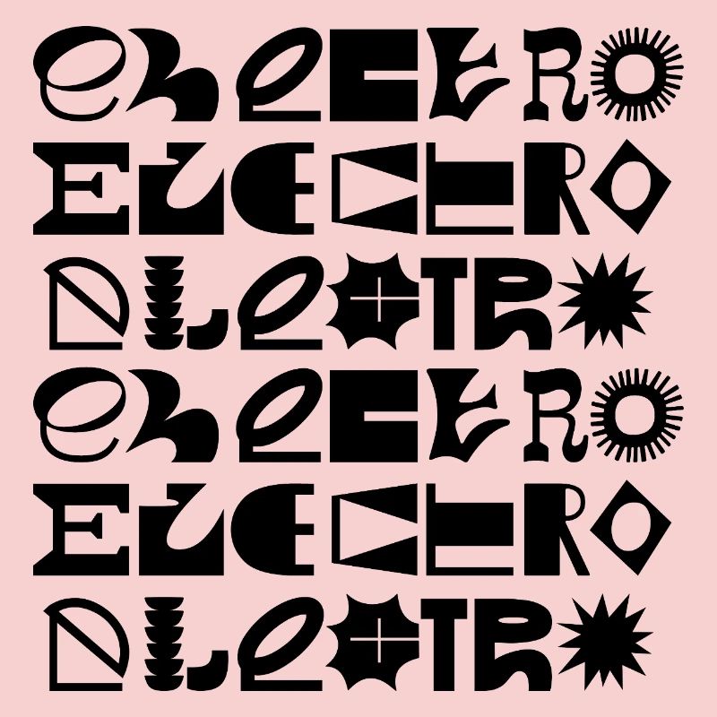Conception de logo typographique de musique électro