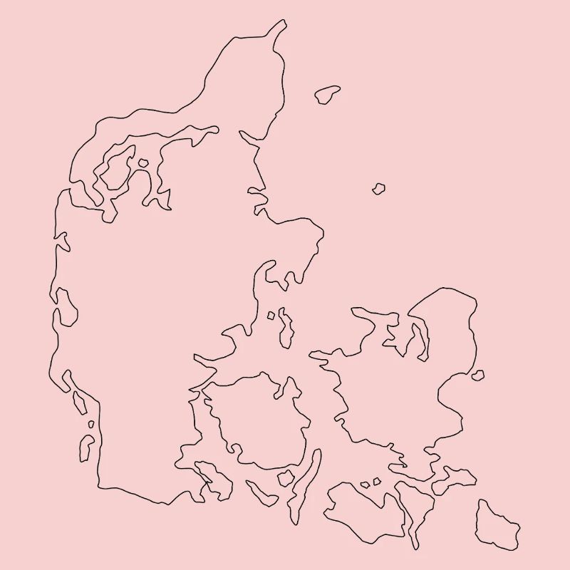Carte du Danemark