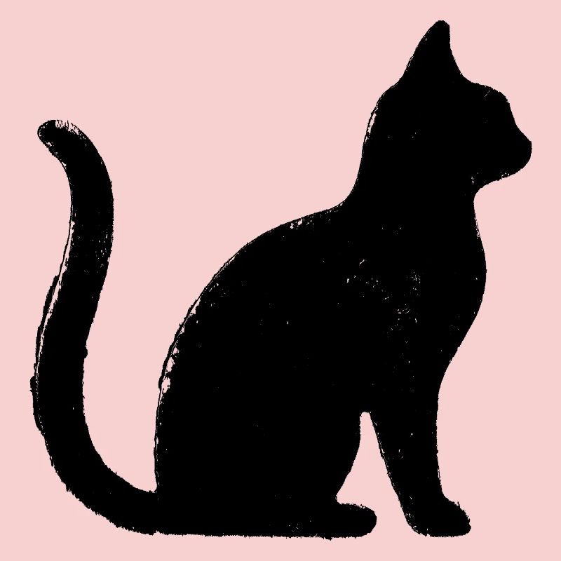 Chat - Silhouette NOIR