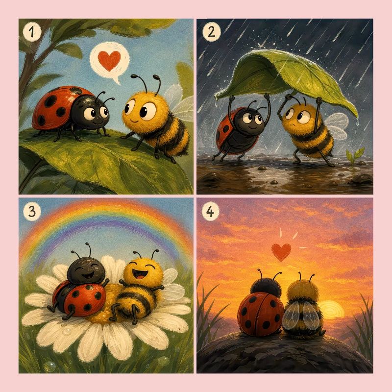 Ladybug und Bee: Ein süßer erster Moment