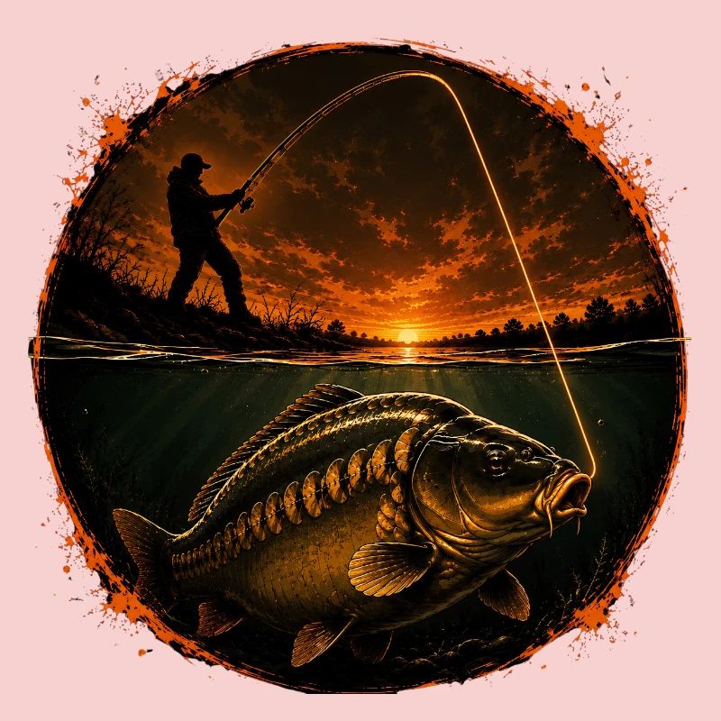 Conception de la pêche à la carpe par connexion de surface
