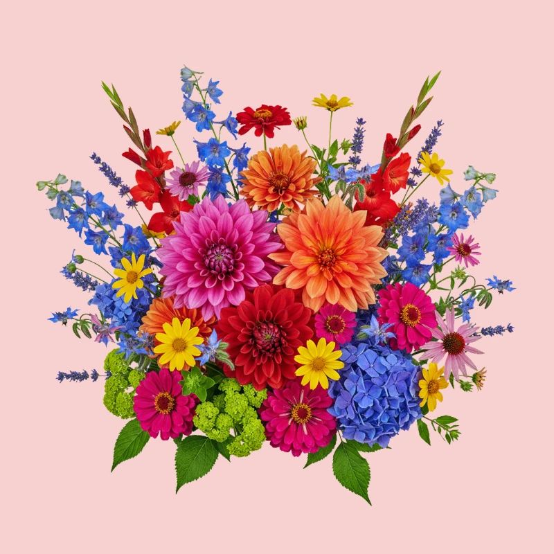Explosion de Fleurs – Bouquet d’été coloré