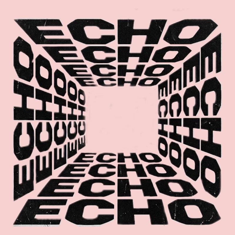 Tunnel Echoes Typographic Pattern