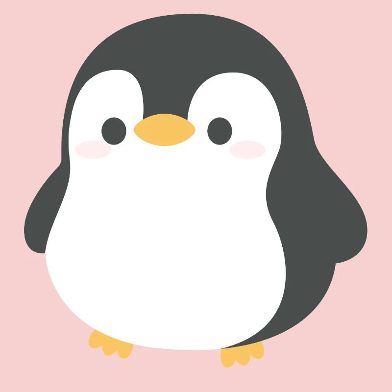 Chibi Penguin Silhouette