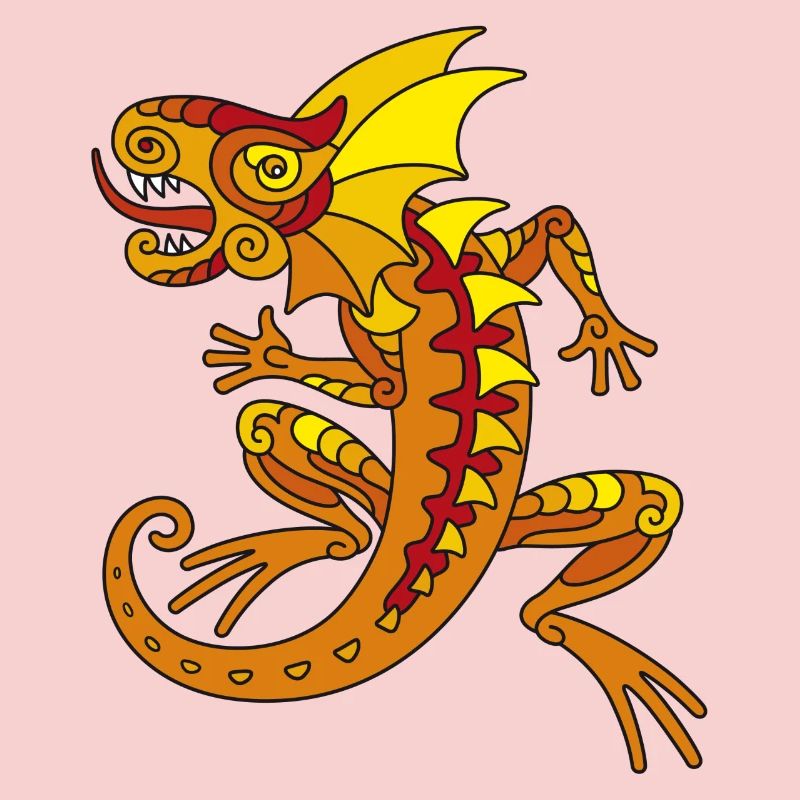 Echse (orange)