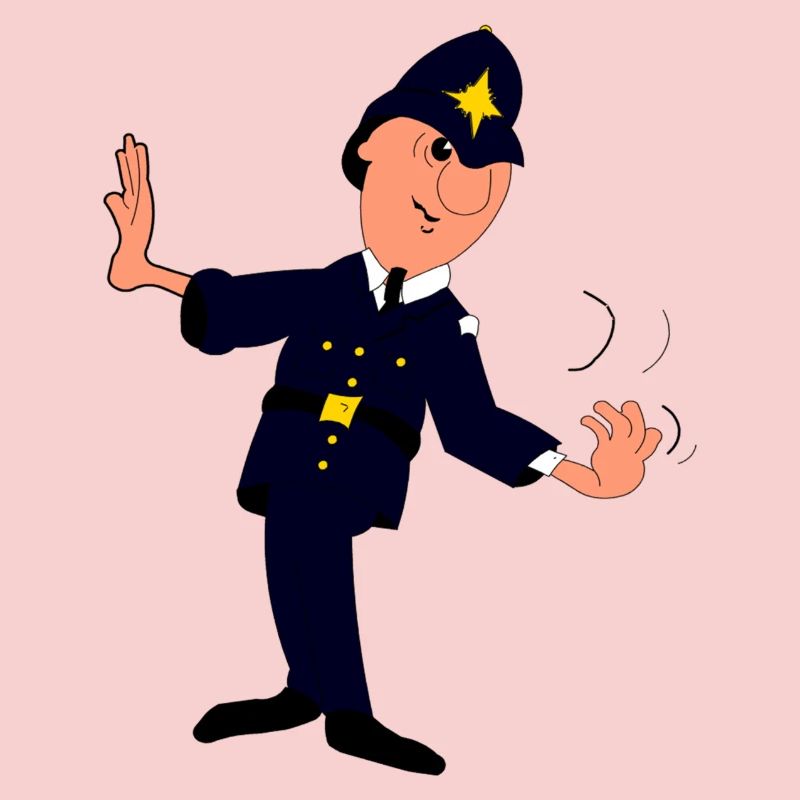 Dapper Police Parade Pose