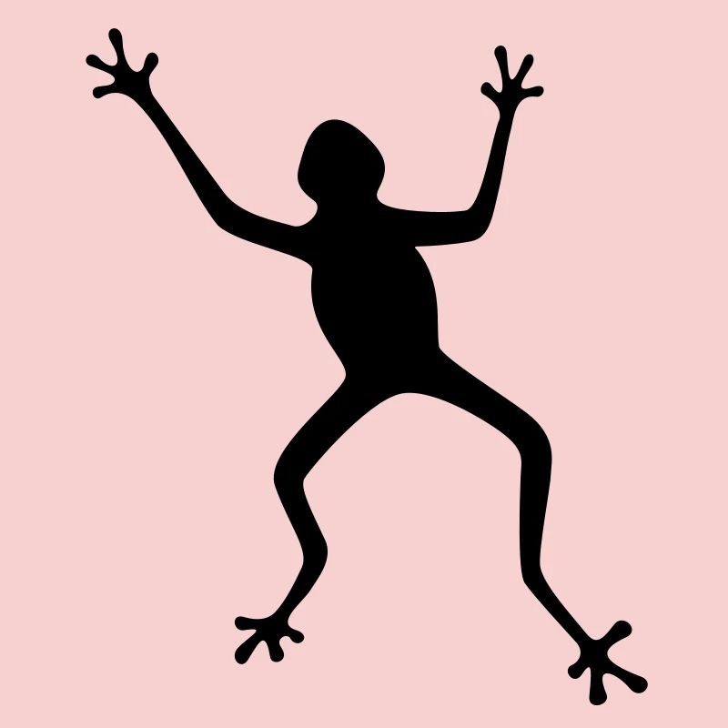 Frosch Silhouette: Tropisch, Regenwald