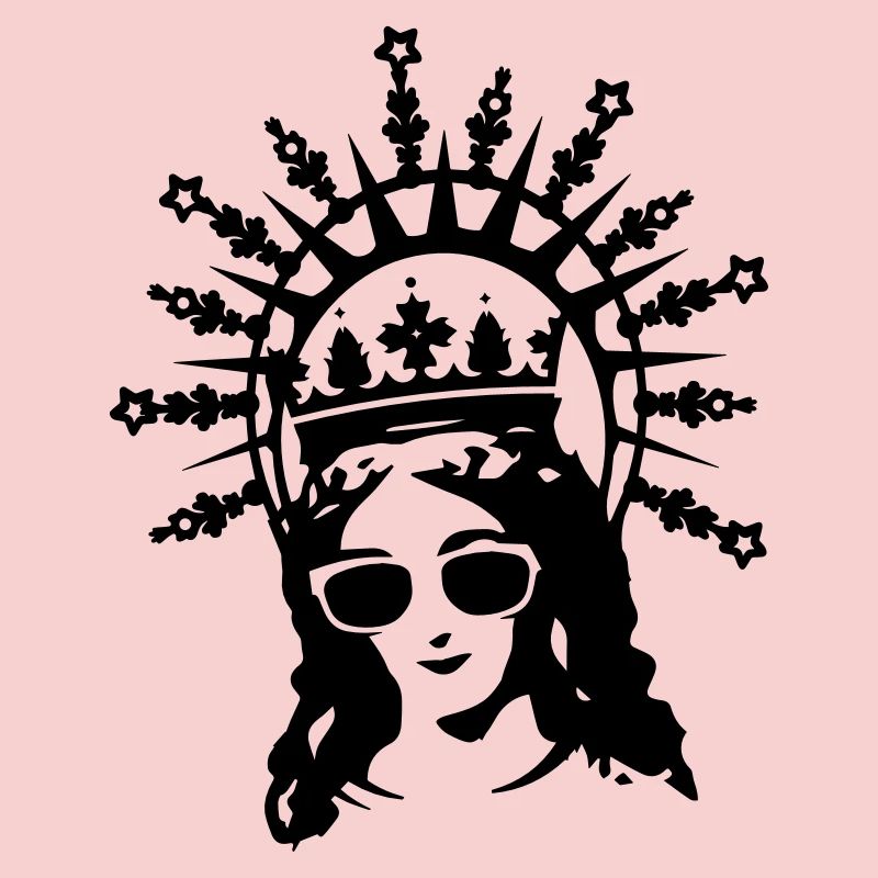 La Mère de Dieu avec des lunettes de soleil