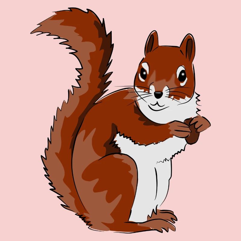 Illustration d’écureuil mignon