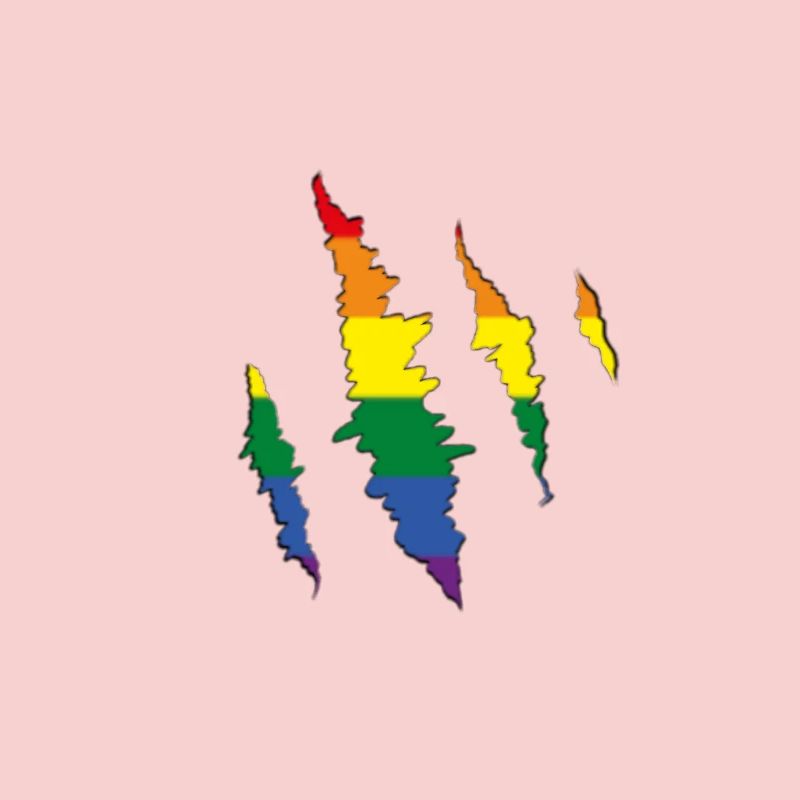 Rainbow Claw Scratch Trace