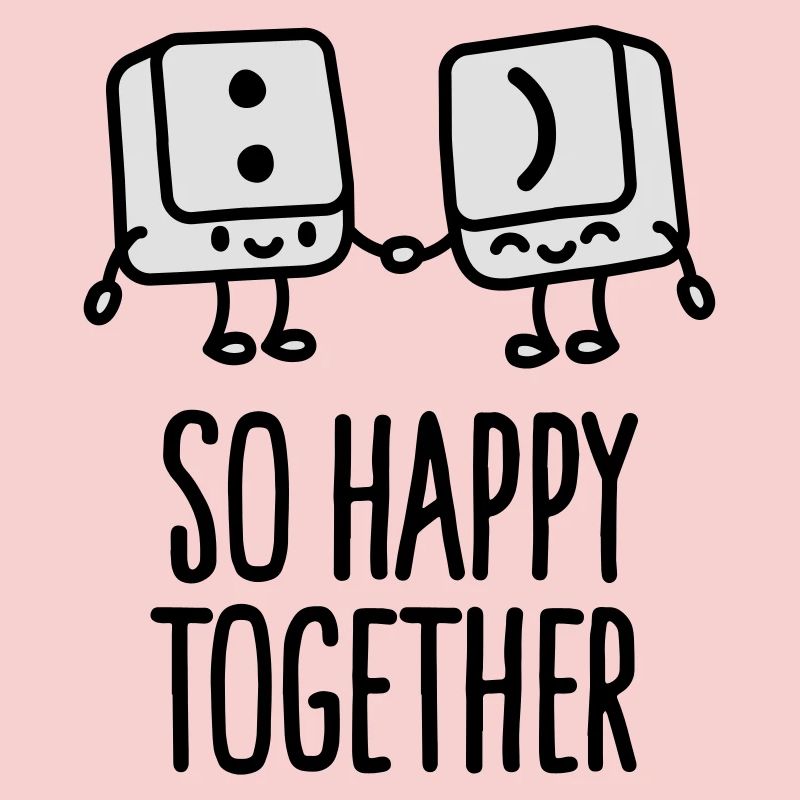 Keyboard keys smiley - So happy together