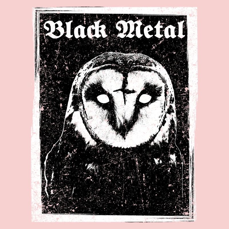 Black Metal Eule