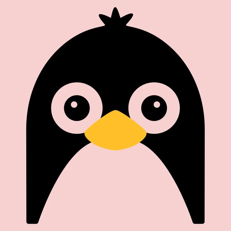 Visage de pingouin mignon