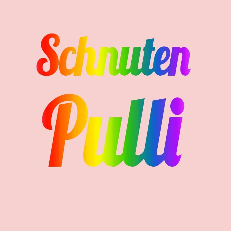 Schnutenpulli in Regenbogen Farben