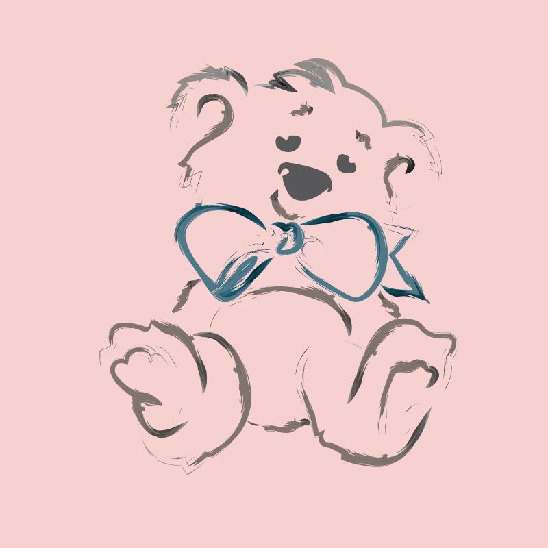 Teddy bear with bow