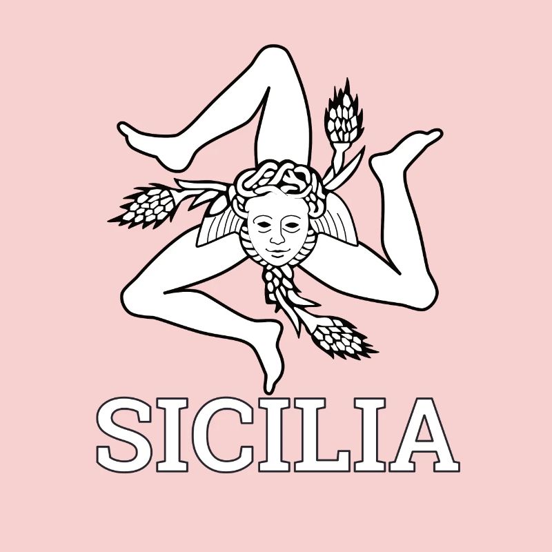 « Drapeau sicilien » - Sicile, Sicilia