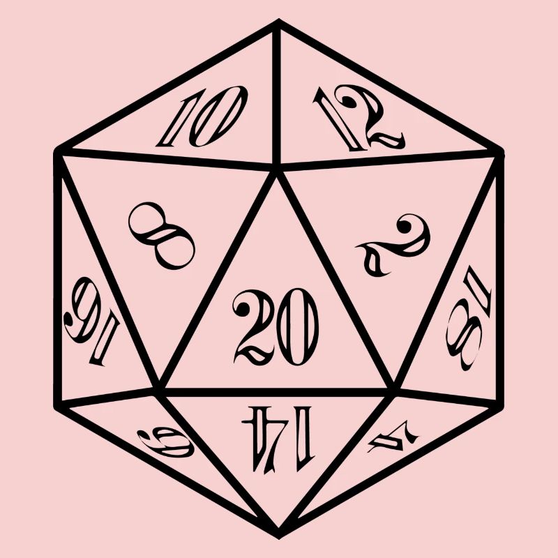 W20 Schlechte Probe RPG Würfel Spruch