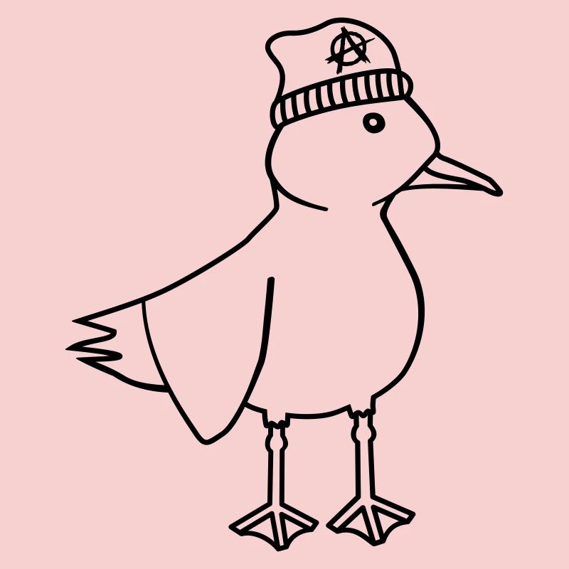 Seagull Anarchy – Vilain Maritime Hipster Art côtier