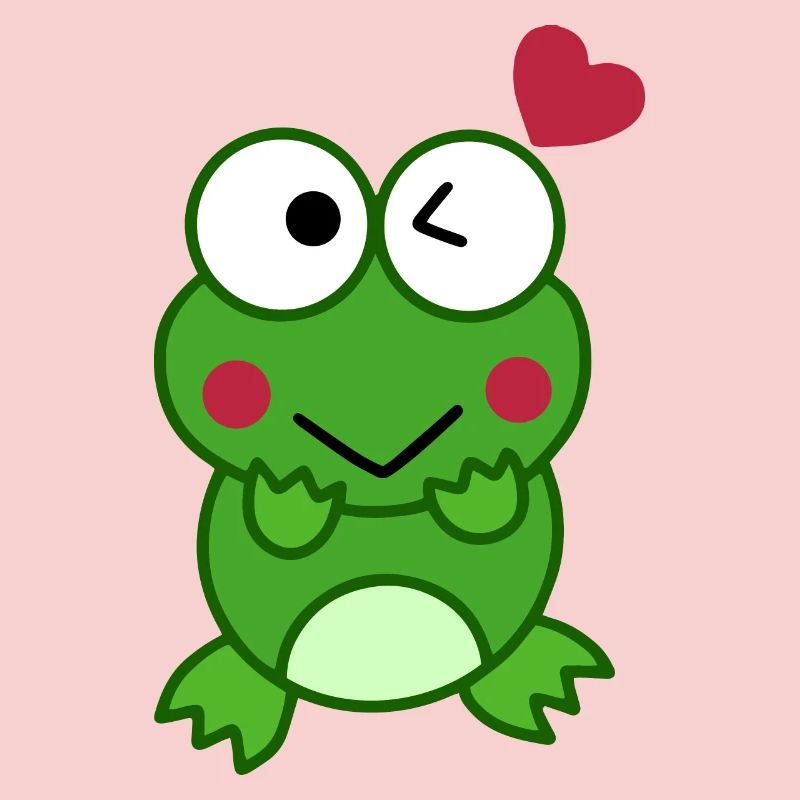Grenouille amoureuse de cœurs – Love Design