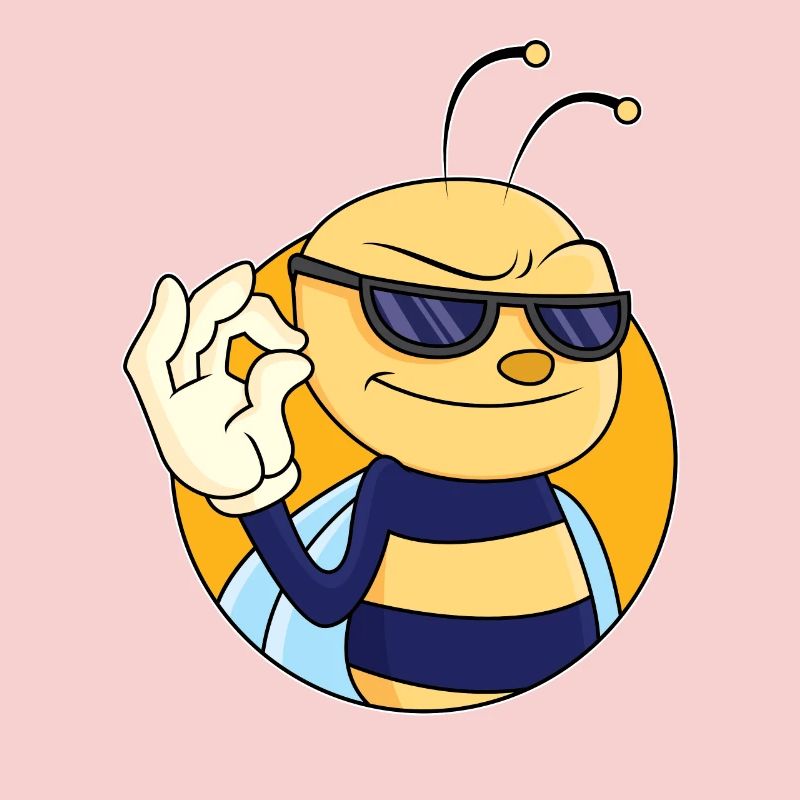 OK sign bee