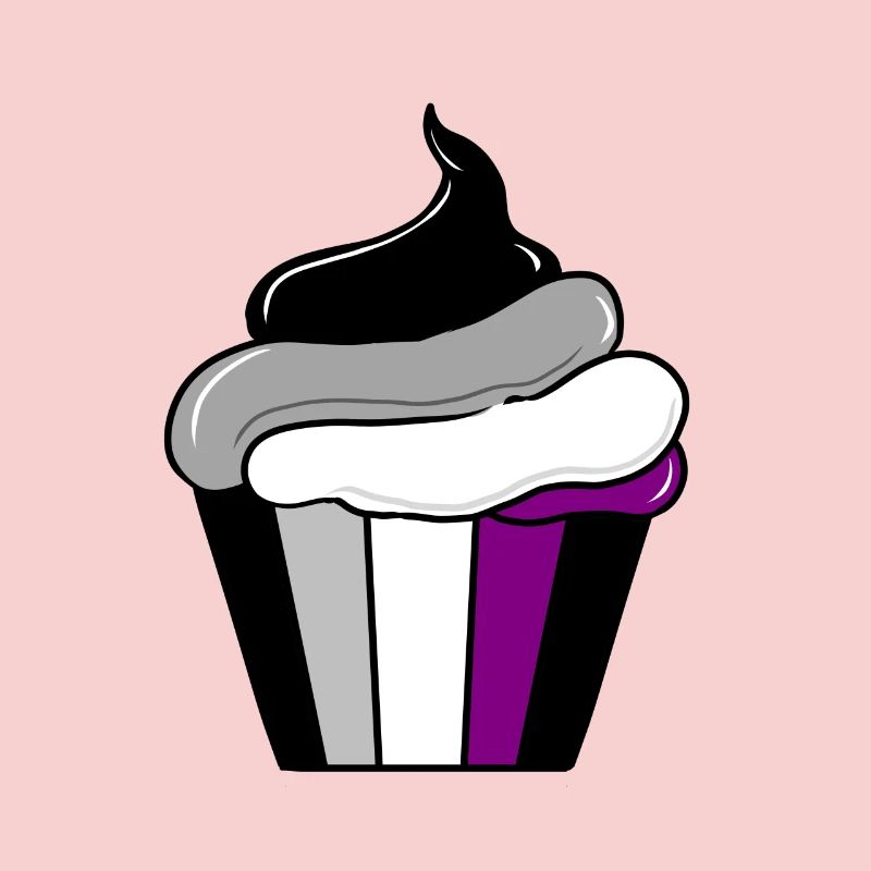 Ace Pride cupcake
