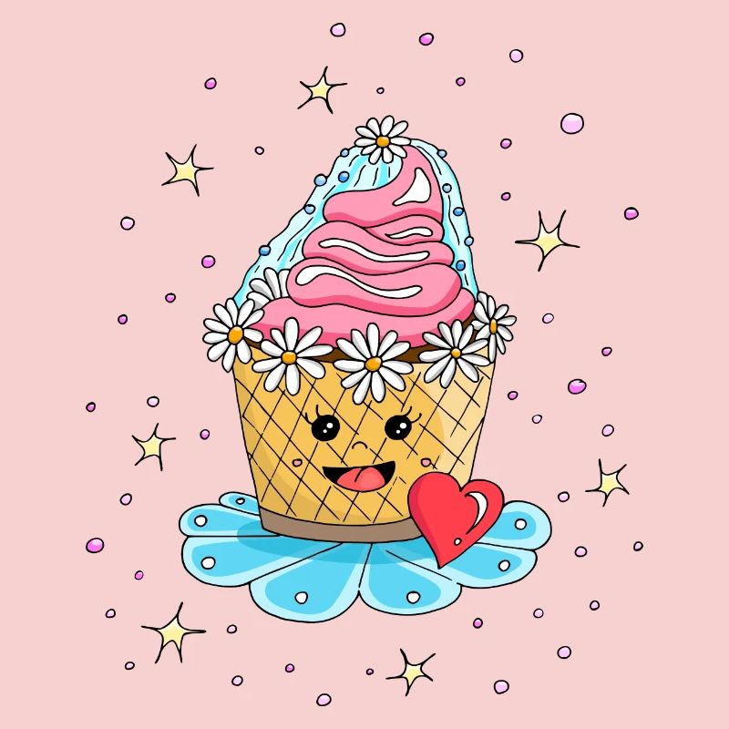 Cupcake Muffin Cake comme mariée