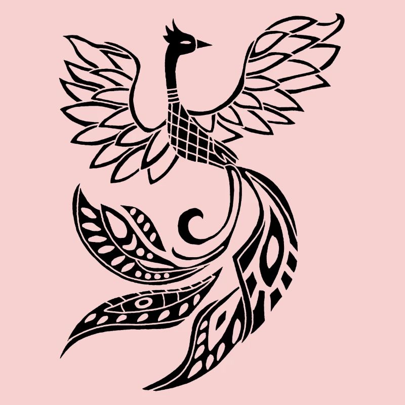 Schwarzer Phönixvogel