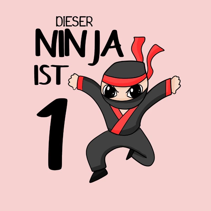 1 Jahr Junge Ninja - 1 Geburtstag - Ich bin 1
