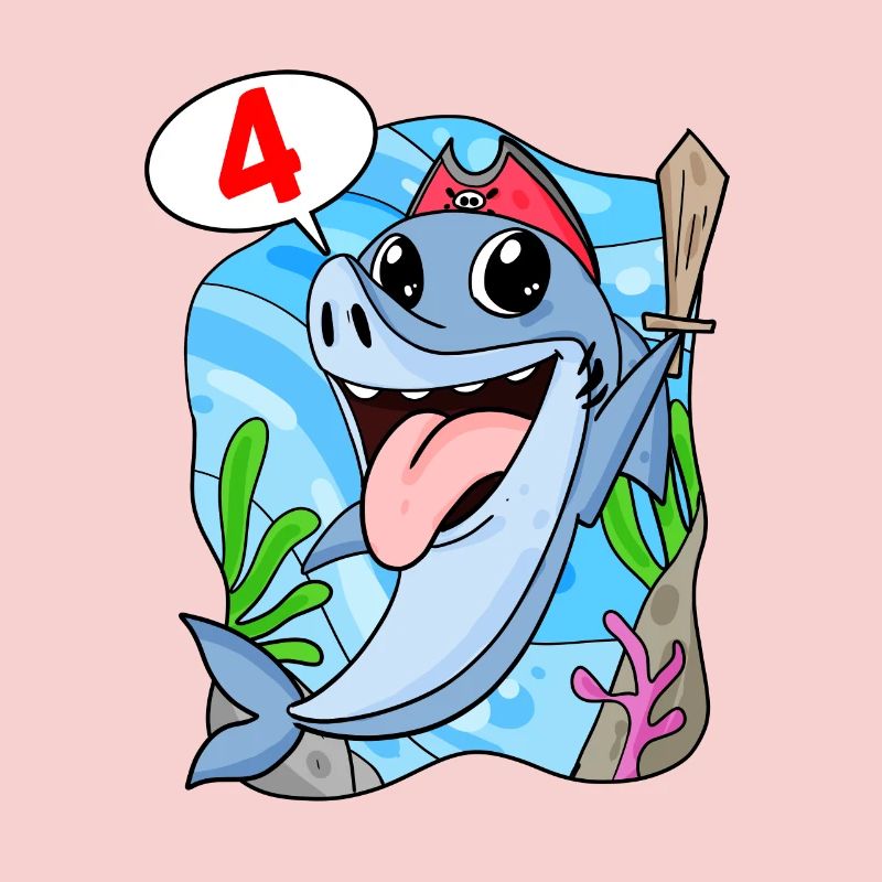 Requin Poisson Requin Pirate 4 ans Garçon