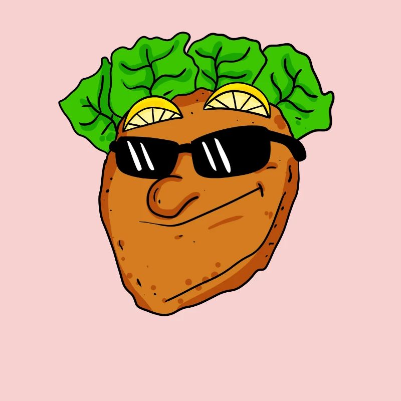 Cooles Schnitzel mit Sonnenbrille