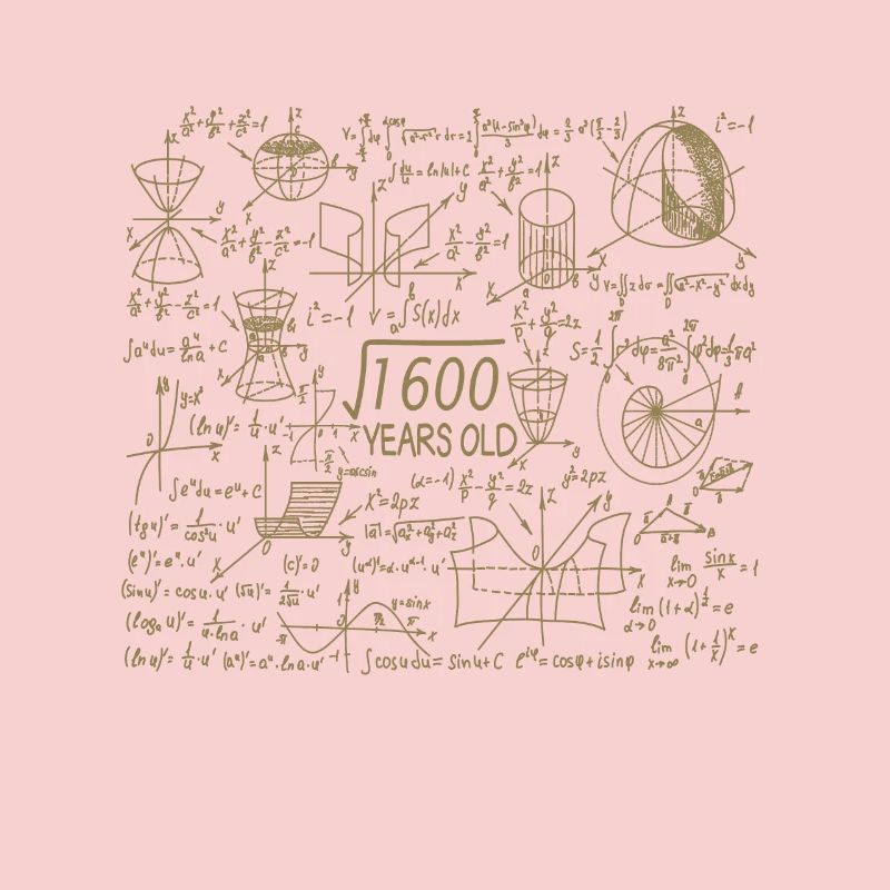 40th birthday for math teachers and math nerds