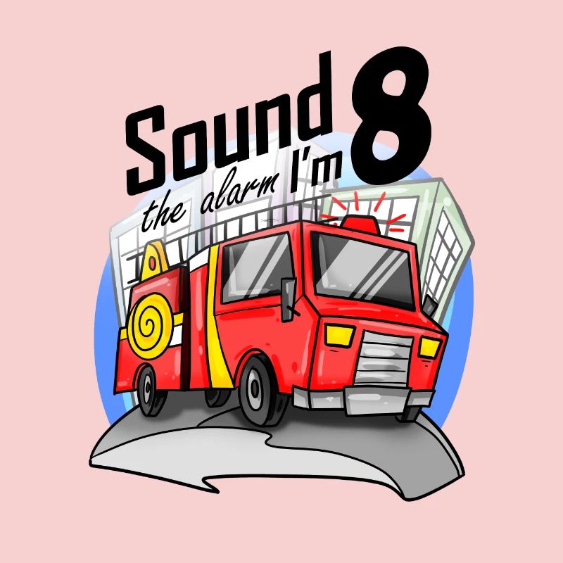 8 years old Young fire brigade fire engine car