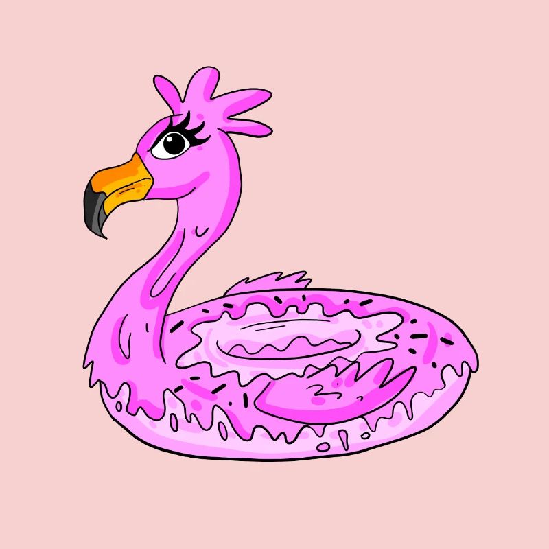 Flamingo Donut
