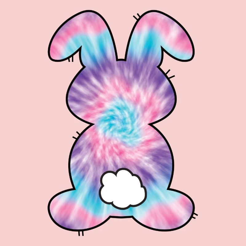 Tie Dye Rabbit Easter for Kids