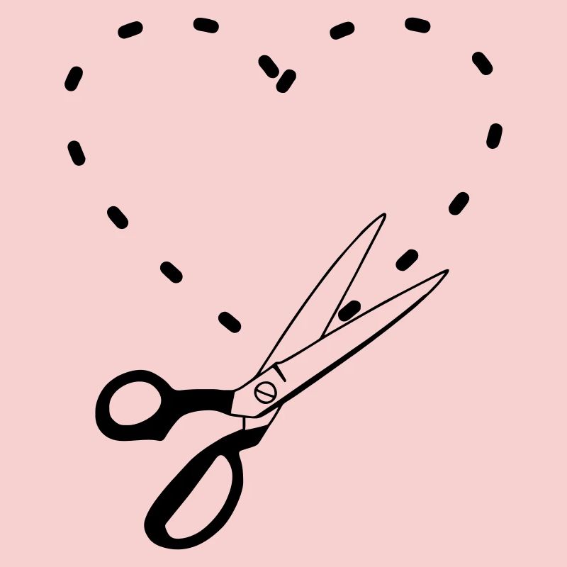 Pattern cutting heart