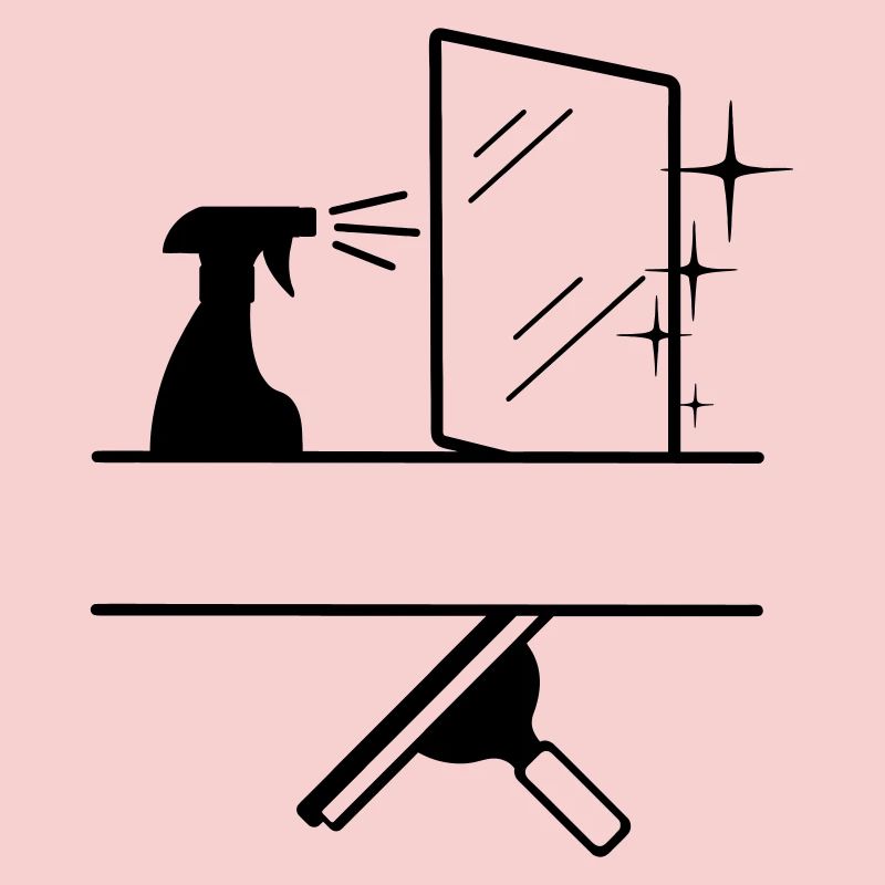 Logo de laveuse de vitres plus propre transparent avec faisceau