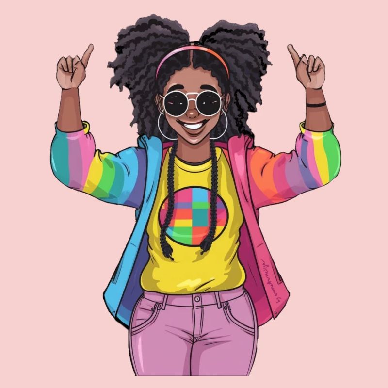 Conception colorée de l’amitié arc-en-ciel