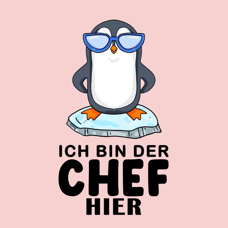 cooler Pinguin Chef Spruch