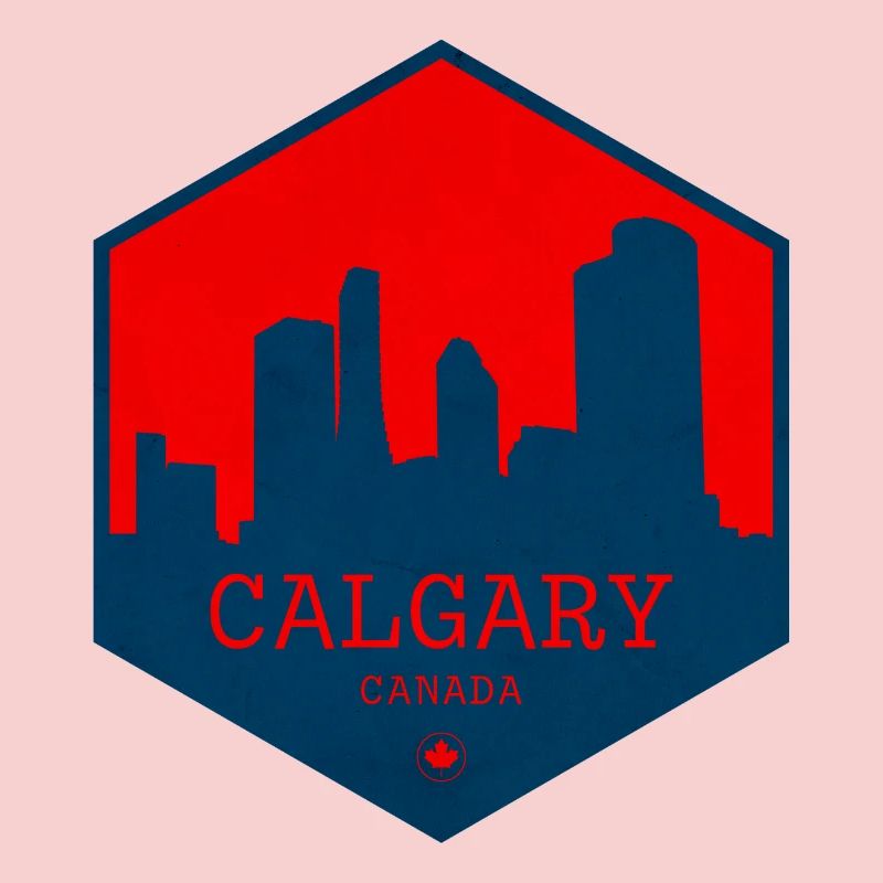 Calgary Skyline, Canada – Conception de l’emblème urbain